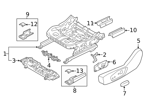 Switches, Solenoids & Actuators for 2017 Ford Fusion #1