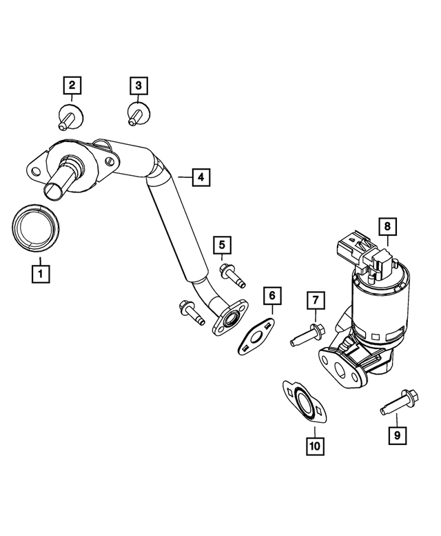 4861672AB - Emission Controls: Egr Tube for Mopar Image
