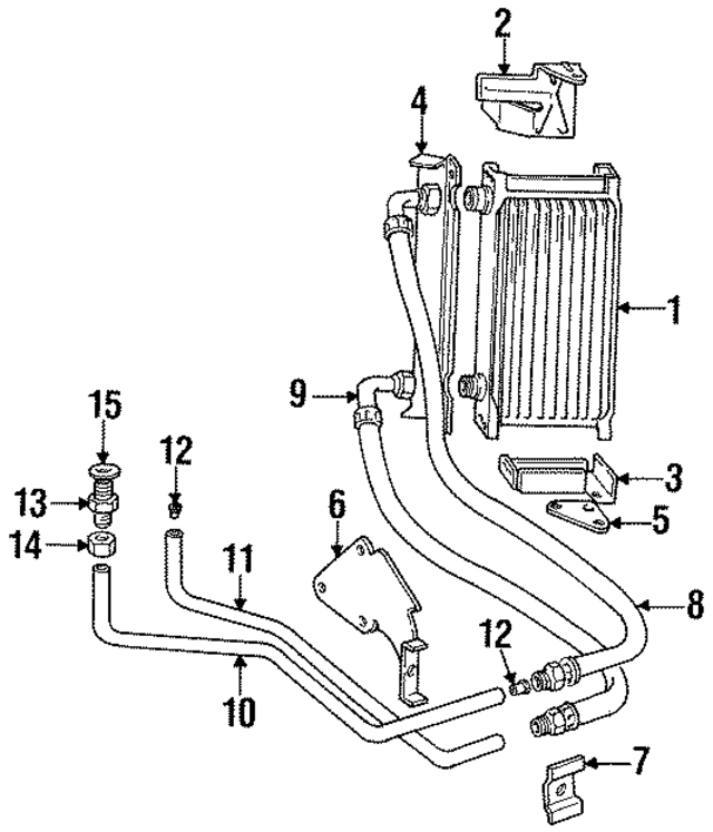 1346509 - Cooling System: Pipe for Volvo: 740, 760, 780, 940, 960 Image