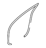 821203V000RY - Body: Weather-strip On Body for Hyundai Image