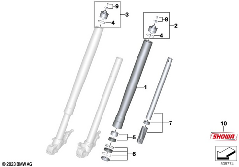 Telescopic Forks, Telelever for 2024 BMW-Motorrad F 900 GS Adventure #2