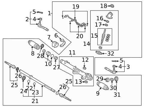 Steering Gear & Linkage for 2003 Toyota Tundra #0