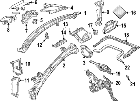 Cowl for 2024 Mercedes-Benz GLS450 #0