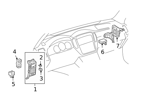 Electrical Components for 2007 Toyota Highlander #3