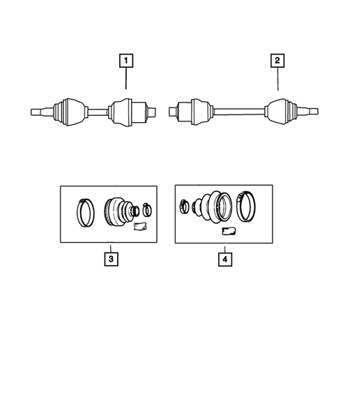 Front Axle Drive Shafts for 2002 Chrysler 300M #0