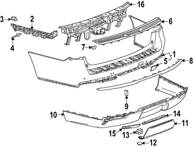 85754766 - Body: Bumper Cover for GM Image