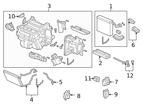 HVAC Case for 2007 Honda Accord #0