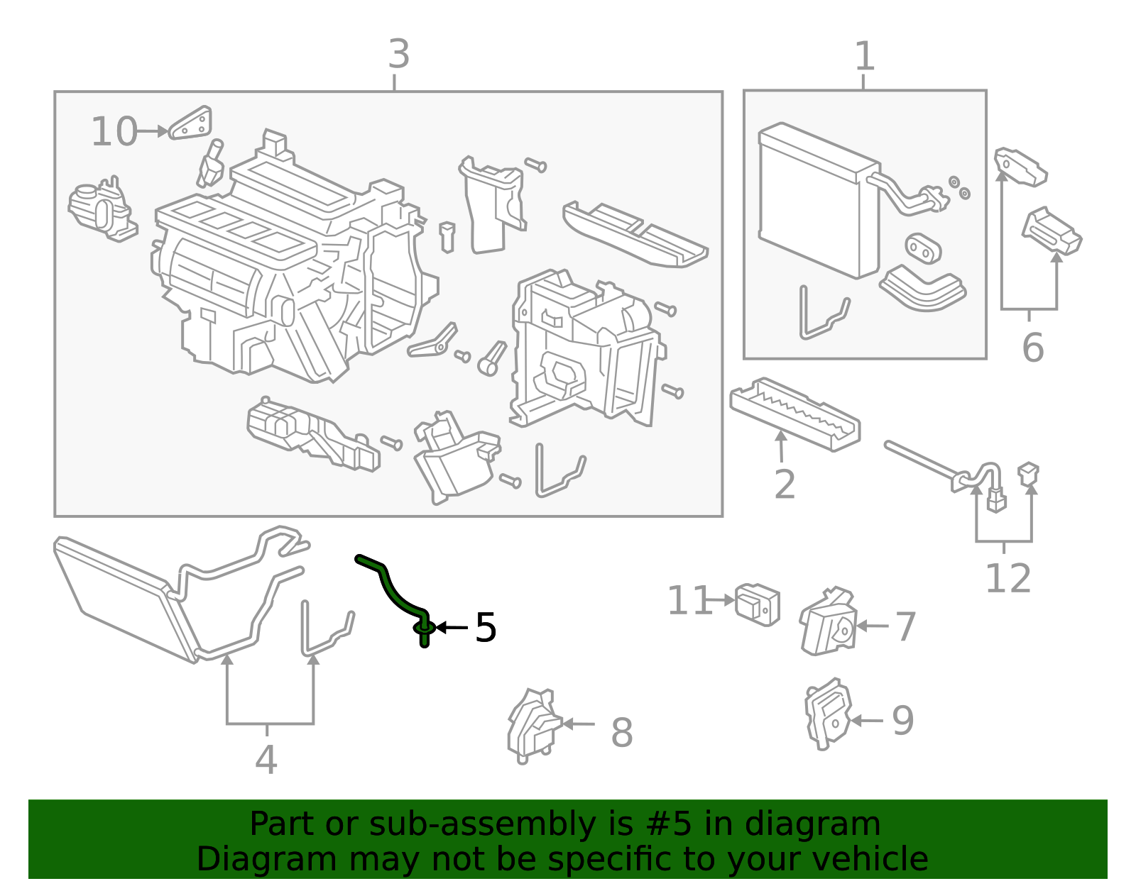 80271-SDC-A00 - A/C Evaporator Drain 2005-2007 Honda Accord | Honda ...