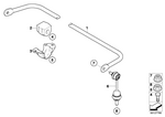 33556761730 - : Bracket For Right Stabilizer Bar for BMW Image