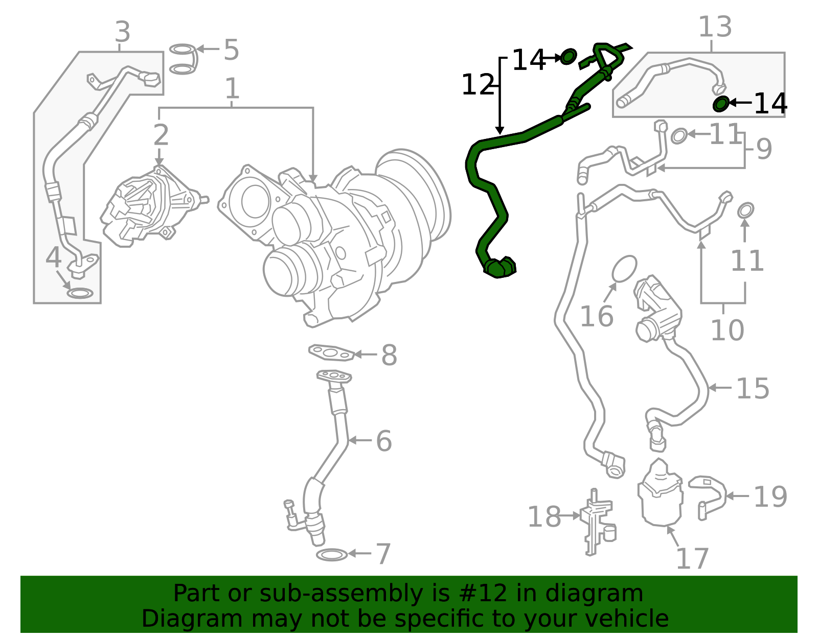 とと。ページ Genuine BMW - 11538650087 - Coolant Line - Turbocharger