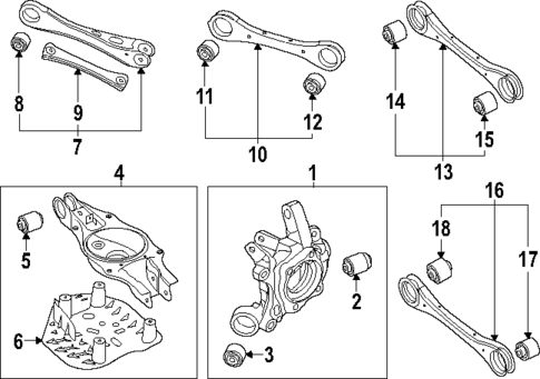Rear Suspension for 2023 Genesis Electrified GV70 #1