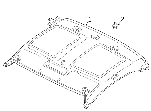 Interior Trim - Roof for 1993 Acura NSX #0