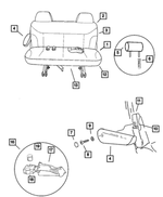 ZA461P7AA - Interior Trim: Rear Seat Cushion for Mopar Image