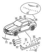 5142255AA - Exterior Ornamentation: Nameplate for Chrysler: Crossfire Image