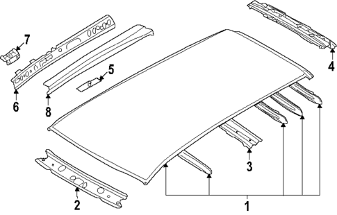 Roof & Components for 2025 Subaru Forester #0