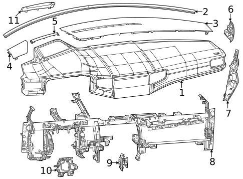Instrument Panel for 2024 Jeep Wagoneer L #0