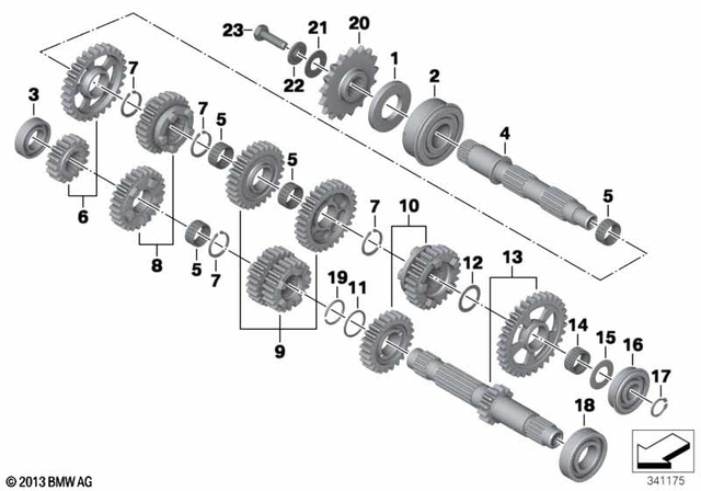 23007704816 - : Grooved Ball Bearing - 25X47X12 for BMW-Motorrad Image