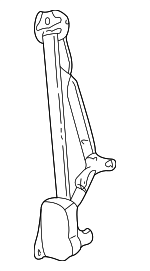 12388100 - Electrical: Belt &amp; Retractor for Chevrolet: C1500, C2500, C3500, C3500HD, K1500 Pickup, K2500 Pickup, K3500 Pickup | GMC: C1500 Pickup, C2500 Pickup, C3500 Pickup, C3500HD, K1500 Pickup, K2500 Pickup, K3500 Pickup Image