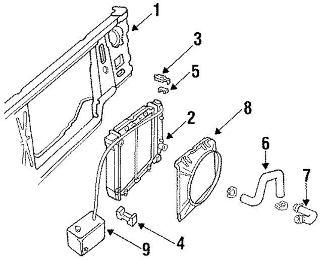 E3TZ17618B - Body: Washer Reservoir for Ford: Bronco II, Ranger Image