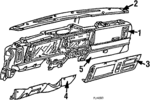 4467059 - Body: Instrument Panel for Chrysler: Laser | Dodge: Daytona Image