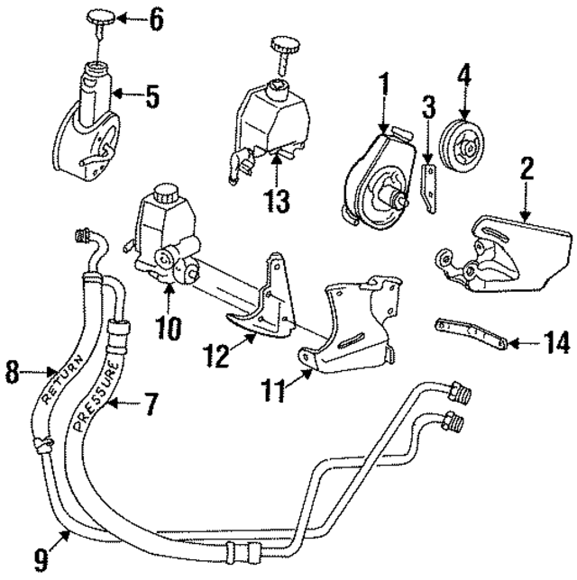 4315446 - Steering: Power Steering Pump Adjust Bracket for Mopar Image