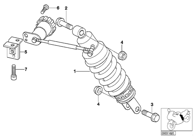 7119902635 - : Fillister-Head Screw - M6X25 Mk for BMW-Motorrad Image