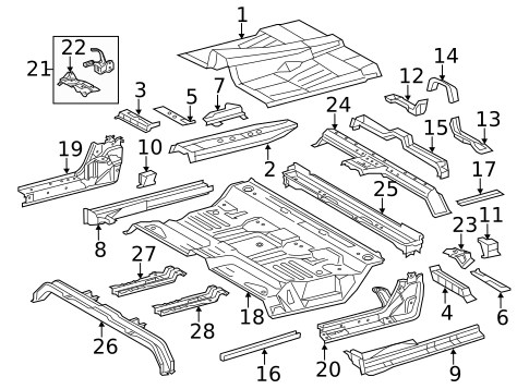 Floor - Cab for 2019 Toyota Tundra #0