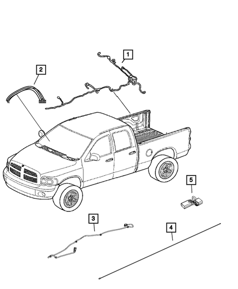 Wiring-Body and Accessories for 2014 Ram 3500 #7