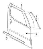 10286141 - Body: Door Shell for Chevrolet: Lumina APV | Oldsmobile: Silhouette | Pontiac: Trans Sport Image