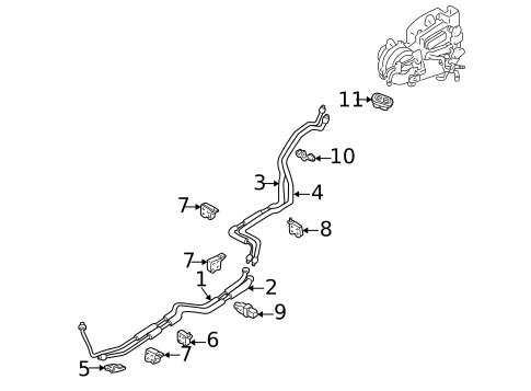 Rear AC Lines for 2000 Mazda MPV #0