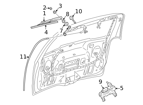 Rear Wipers for 1999 Pontiac Montana #0