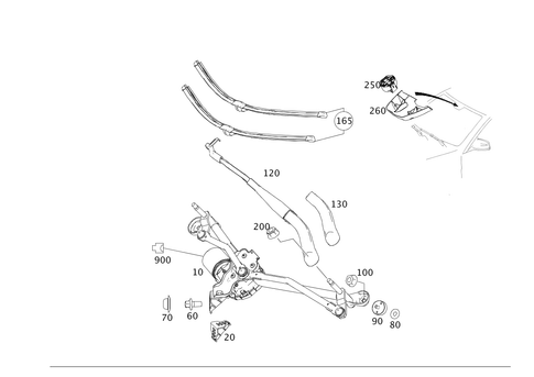 Windshield Wiper for 2014 Mercedes-Benz GLK250 #0