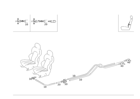 Orthopaedic Front Backrest for 2001 Mercedes-Benz C320 #0
