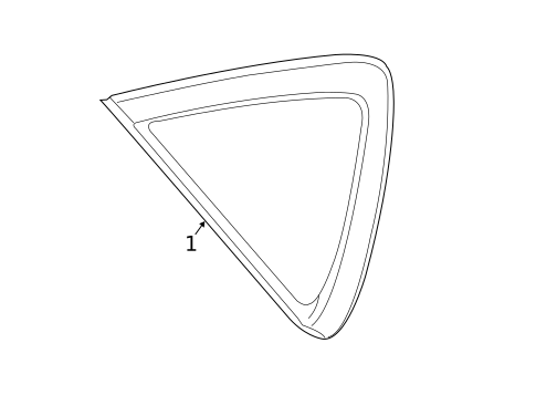 Glass & Hardware for 2016 INFINITI QX50 #0