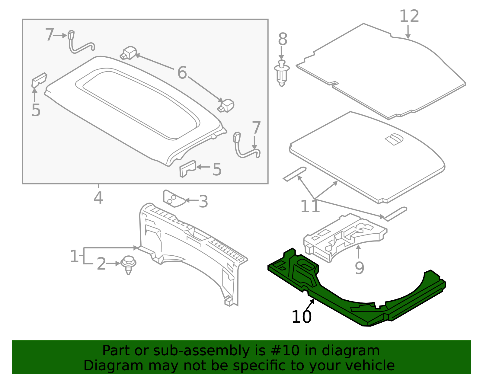DB3P-68-8F1A - Trunk Floor Storage Box 2016-2019 Mazda CX-3
