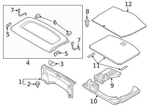 Interior Trim - Rear Body for 2021 Mazda CX-3 #0