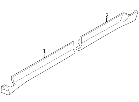 Exterior Trim - Pillars for 2013 Lincoln MKS #0