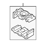 17227519270 - Cooling System: Bracket for BMW: 1 Series M, 128i, 135i, 135is, 525i, 525xi, 528i, 528i xDrive, 528xi, 530i, 530xi, 535i, 535i xDrive, 535xi, 545i, 550i, 645Ci, 650i, 745i, 745Li, 750i, 750Li, 760i, 760Li, Alpina B7, X3, X5, Z4 Image