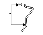 70050SJCA00 - Body: Drain Hose for Honda: Ridgeline Image