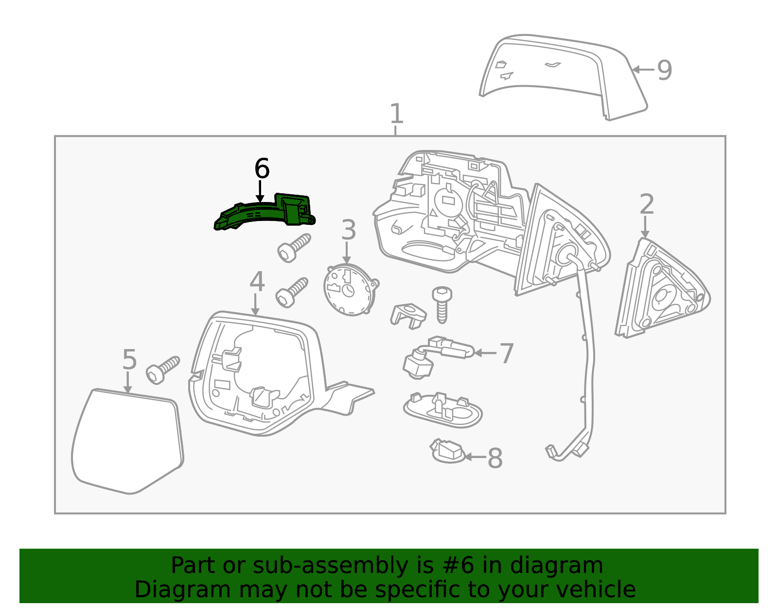 2015-2020 Cadillac Turn Signal - Passenger Side (RH) 23463302 ...