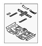 65100A7000 - Body: Front Floor Pan for Kia: Forte, Forte5 Image