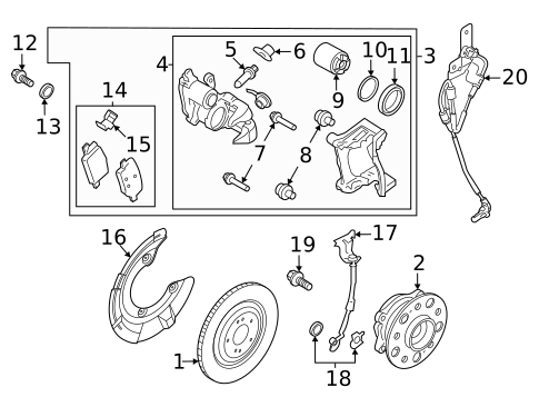 Front Brakes for 2025 Genesis GV70 #1