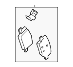 58302ARA10 - : Brake Pads for Hyundai Image