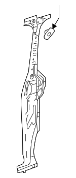 4476305400 - Body: Lock Pillar for Mercedes-Benz Image