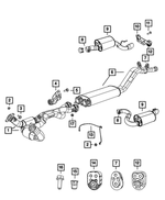 5290722AE - Exhaust: Exhaust Pipe And Converter for Mopar Image
