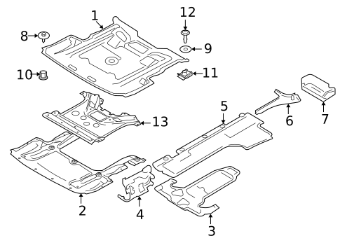 Splash Shields for 2011 BMW 750Li xDrive #0