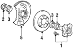 MB633985 - Suspension: Front Hub for Dodge: Colt Image