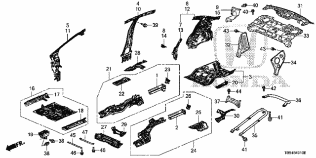 Floor - Inner Panel for 2012 Honda Civic #0