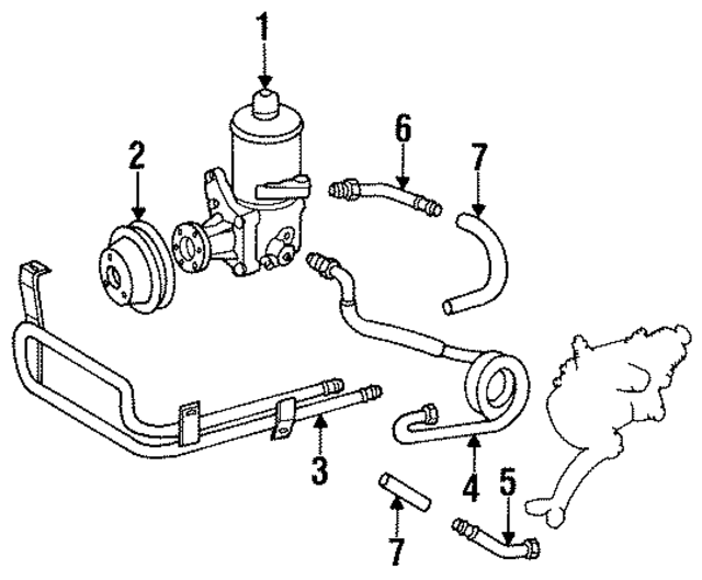 124460152464 - Steering: Cooler for Mercedes-Benz Image