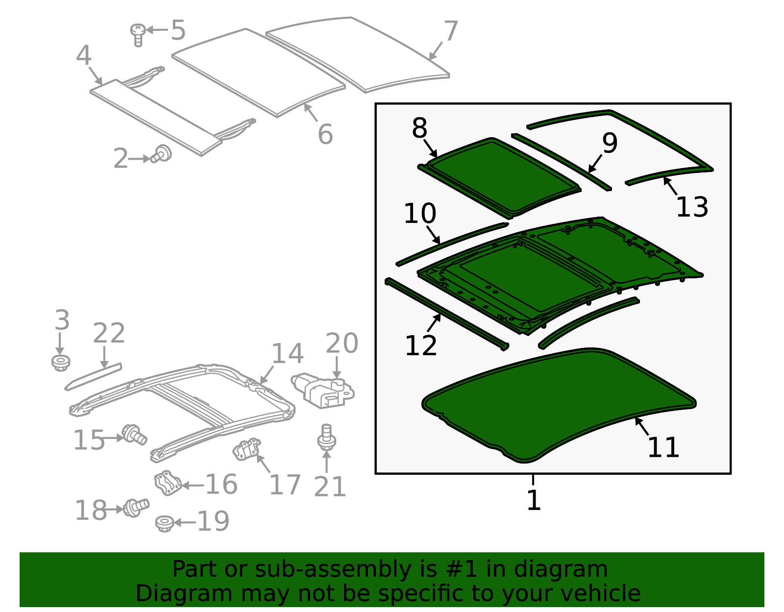 Toyota OEM Sunroof Frame 63202-47020 | Toyota OEM Parts Giant